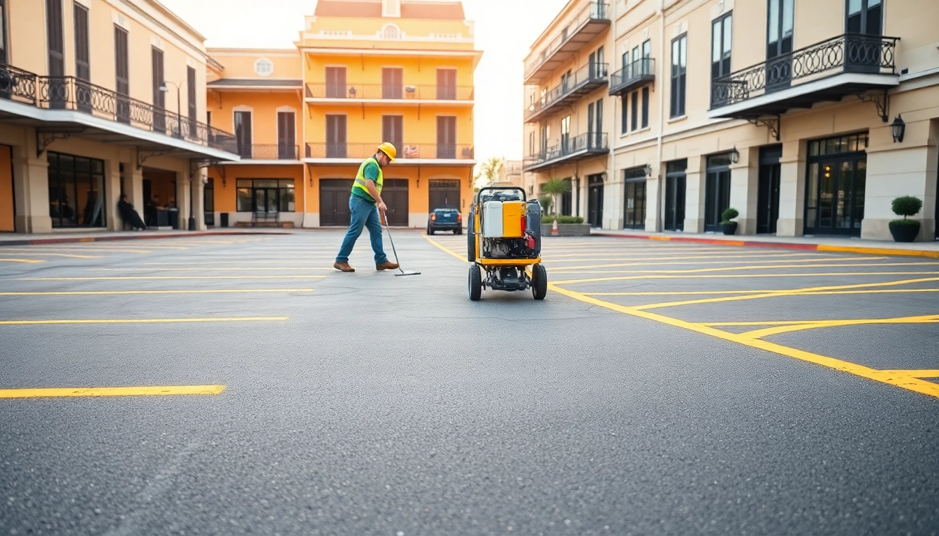 parking lot restriping new orleans