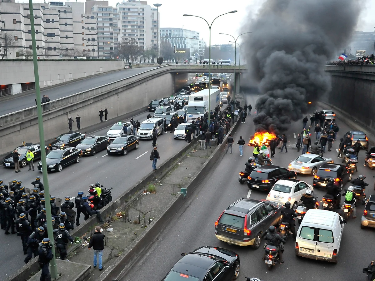 taxi strike